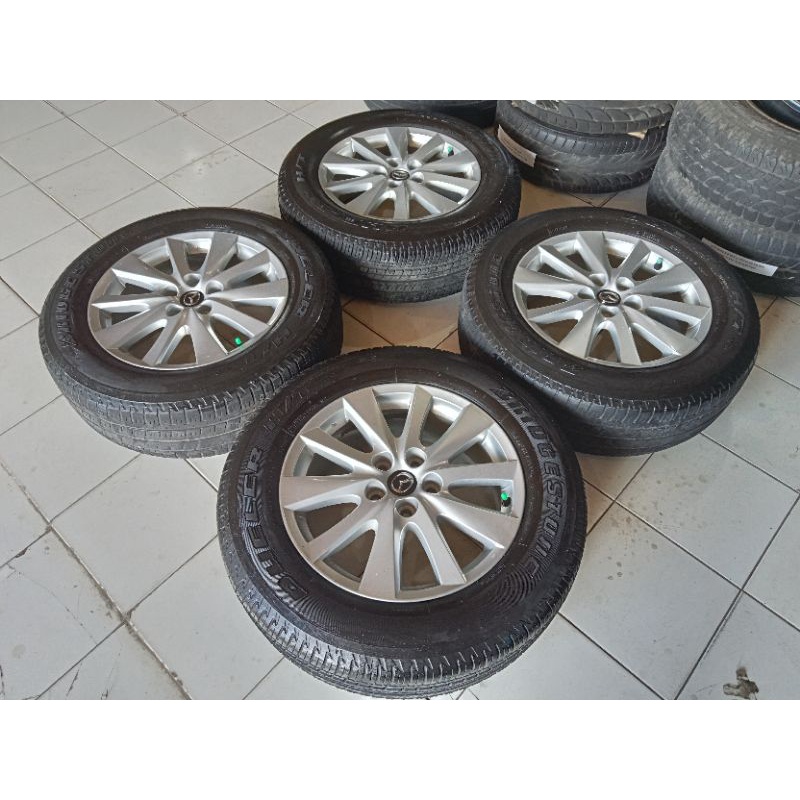 velg bekas mobil mazda cx5 ring  17+ban 225 65 17 lebar 7 pcd 5x114