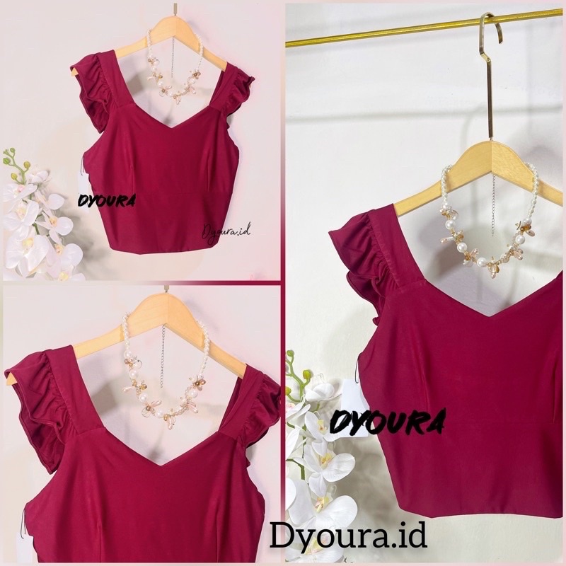 BELLA VEST / Crop top korea /crop renda / crop premium /crop real pict/ crop korea/crop zarra /crop brenda// TALI PITA BELAKANG // TANGTOP/ crop vest. BISA COD