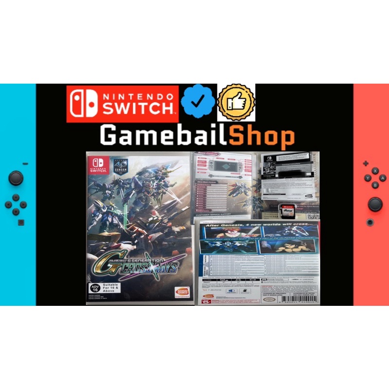 Nintendo Switch Game - SD Gundam G Generation Cross Rays ( English ) Kaset Cardridge Switch Game FISIK