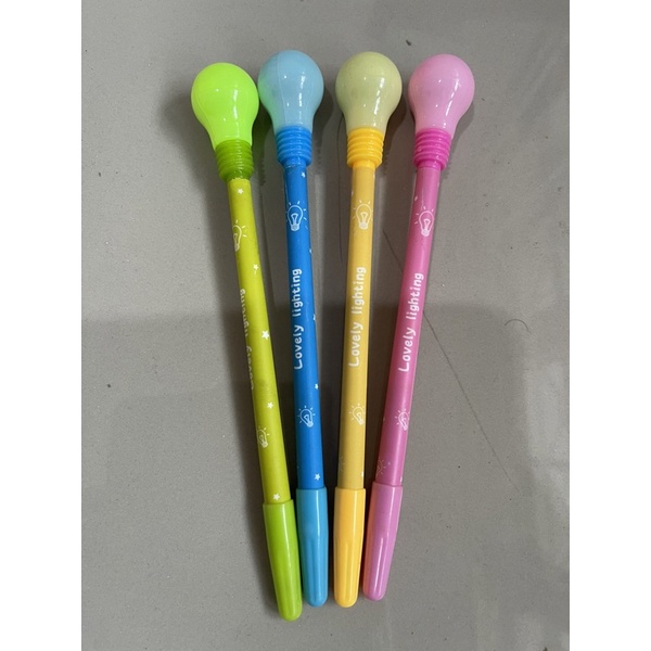 

pen gel kepala bohlam lampu (tidak menyala) satuan