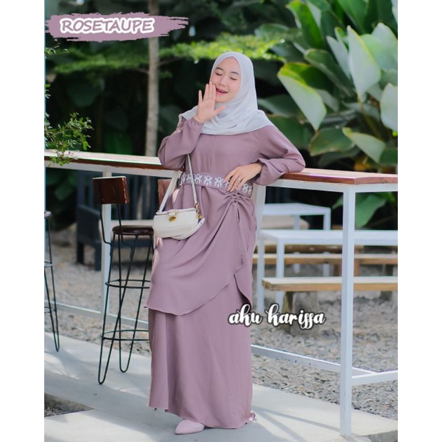 ADILLA DRESS BORDIR ORI AKU KARISSA//GAMIS MUSLIMAH AKU KARISSA//DRESS TIFFANY AKU KARISSA