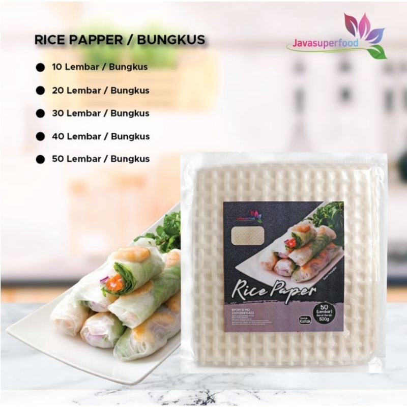 Rice Paper / Kulit Lumpia Vietnam /Spring Roll BANH TRANG KOTAK