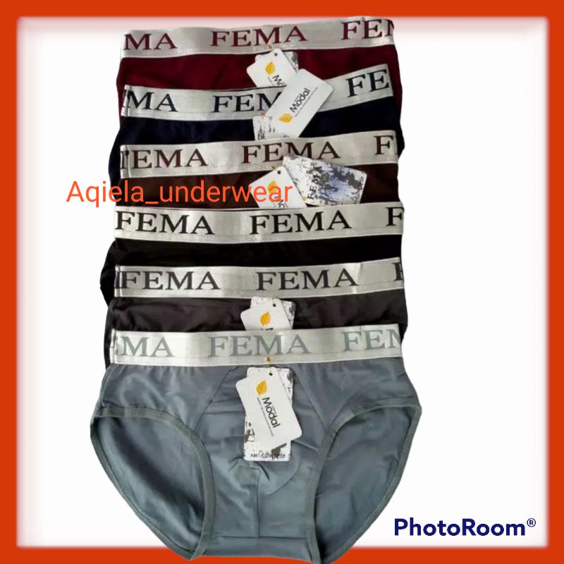 Fema 7738 Size L, XL  Celana dalam pakaian dalam CD Cowok Grosir/Celana Dalam Pria Fema Segitiga Jum