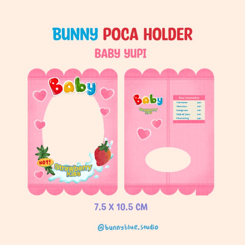 Photocard Holder Yupi Baby by Bunny Blue