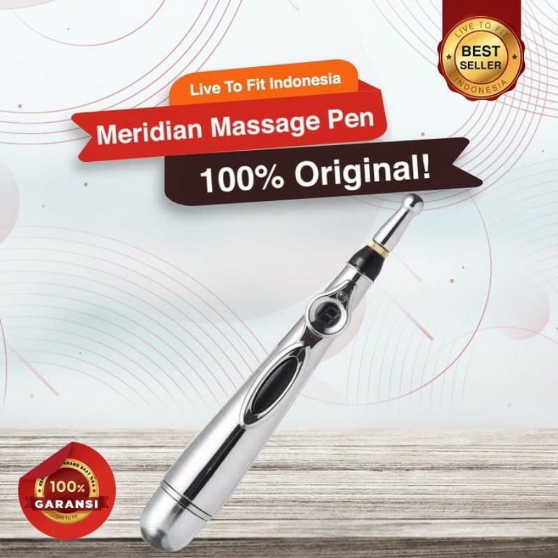 Alat pijat elektrik pen pena akupuntur portable alat pengencang kulit wajah penghilang nyeri pegal