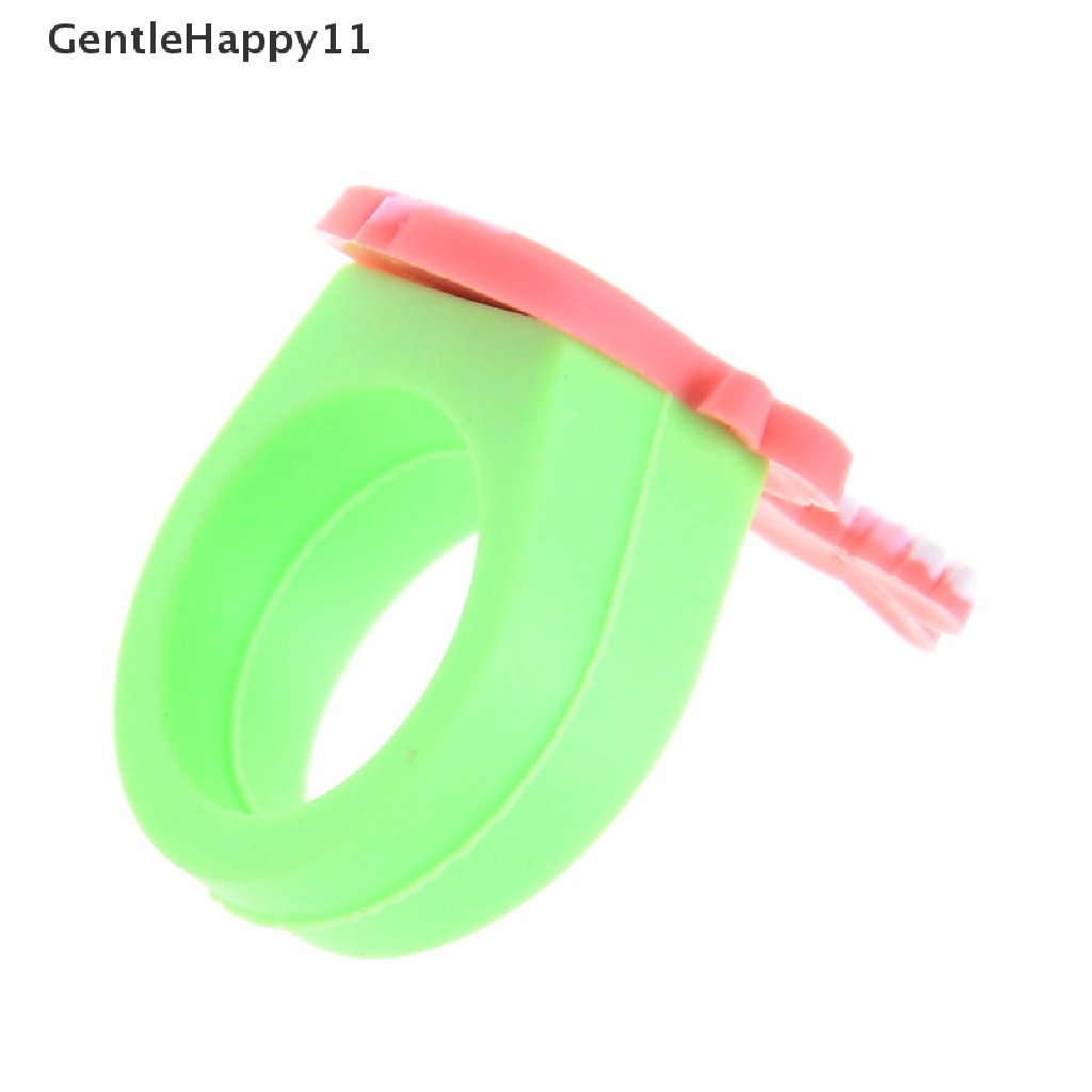 Gentlehappy 1PC Karet PVC Kartun Mermaid Princess Anak Cincin Anak Mainan Cincin Silikon id