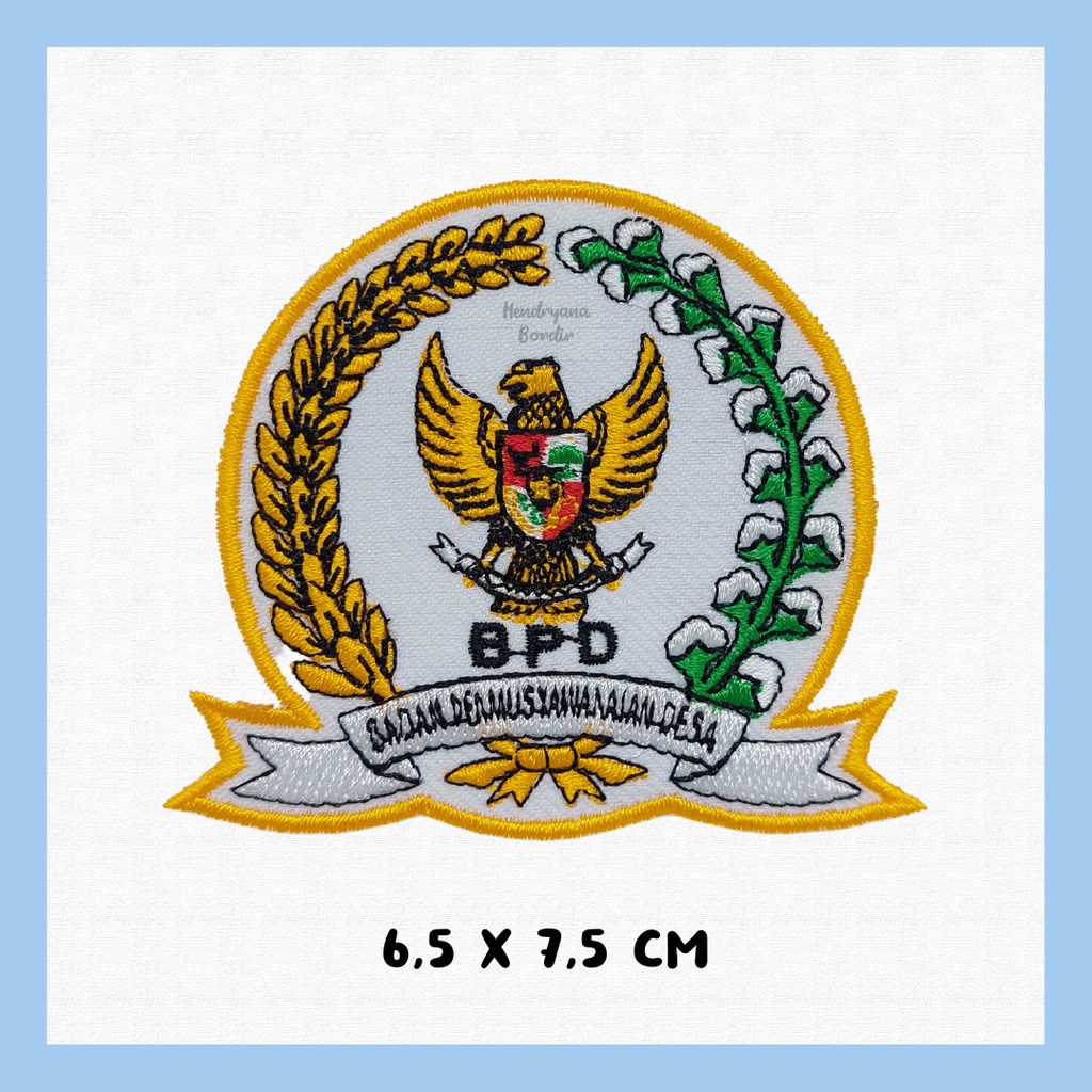 Bordir Logo BPD Desa — Patch Badge Bet Emblem