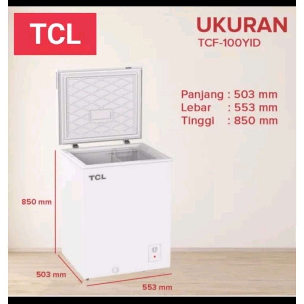KULKAS BOX FREEZER 100 LITER TYPE TCF 100