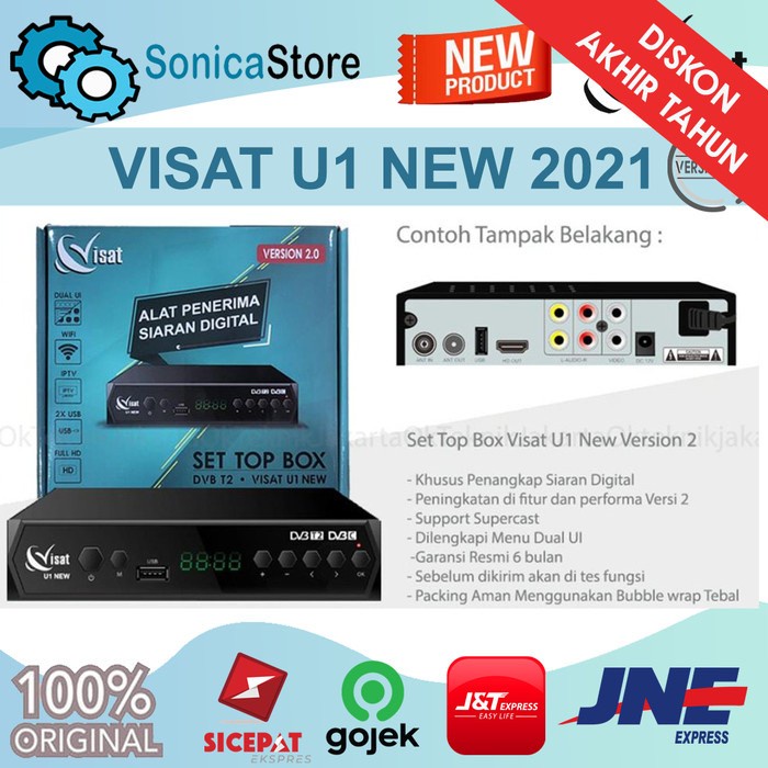 Set Top Box Visat U1 New Hd Grosir 10 Pcs
