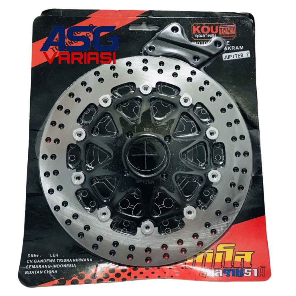 PIRINGAN CAKRAM VARIASI JUPITER Z/FIZR/VEGA R/VEGA ZR UKURAN 300mm PLUS BREKET PIRINGAN VARIASI MOTO