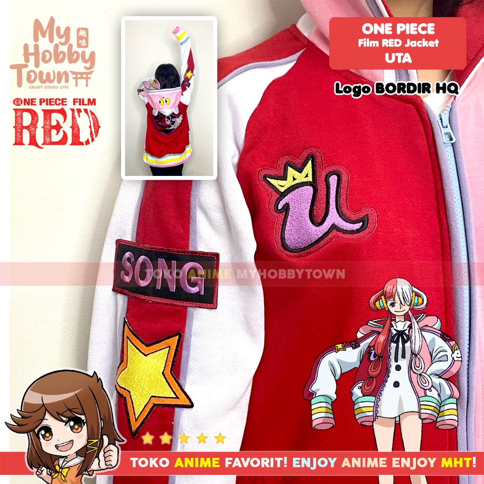 Jaket Anime One Piece Red Uta Utahime Kostum Cosplay