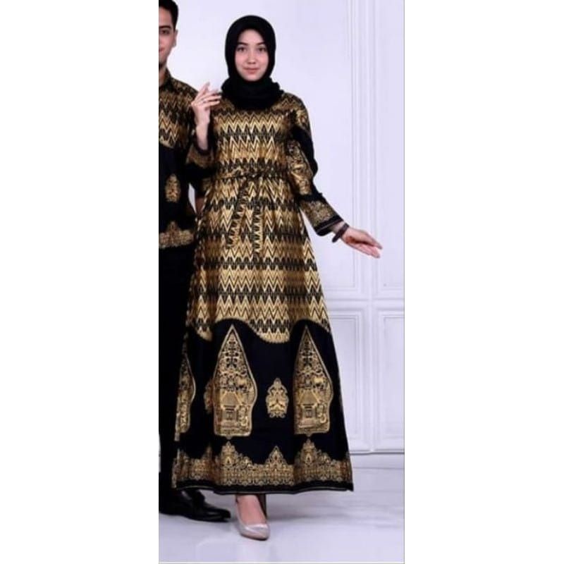 Batik couple keluarga modern batik keluarga gamis jumbo termurah di shopee Baju batik keluarga wayang prodo