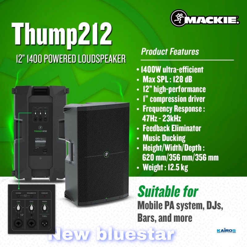 Speaker Aktif Mackie Thump 212 Original 12 inch Active