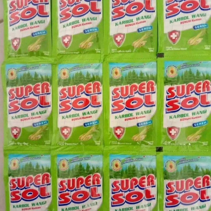 SUPERSOL CARBOL WANGI SACHET 1 PCS