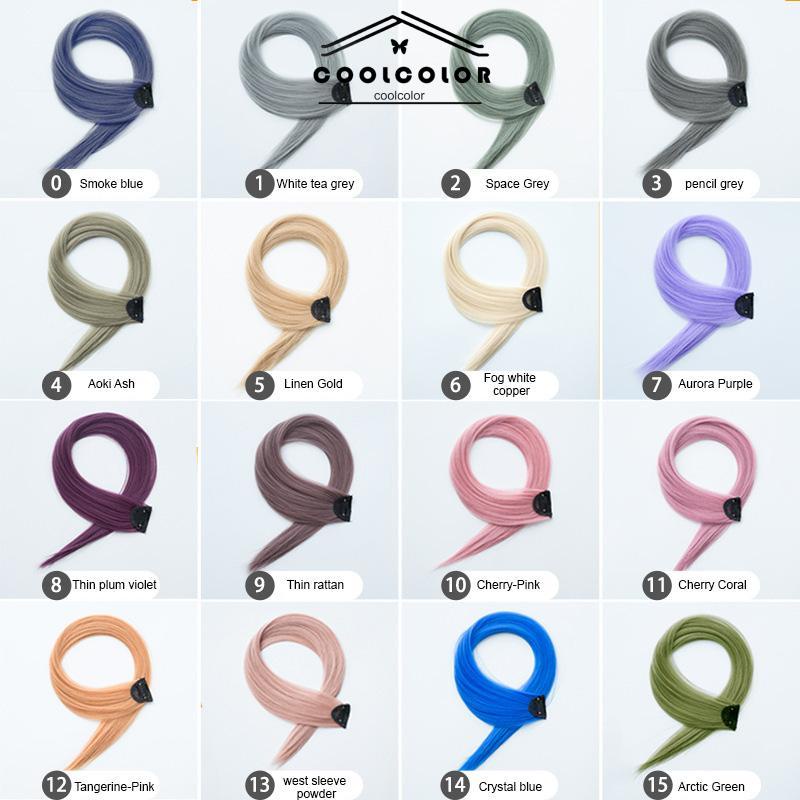 COD❤️Wig Rambut Warna-warni  Wig Rambut Wanita  Rambut Panjang- cl