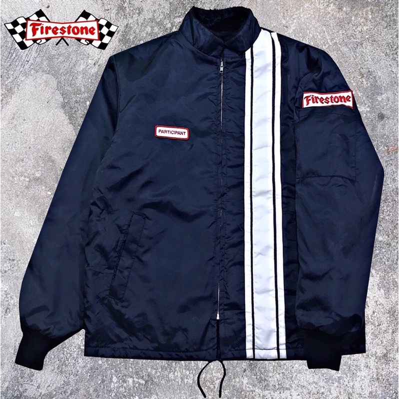 Vintage Speedway Firestone Nascar Racing Jacket