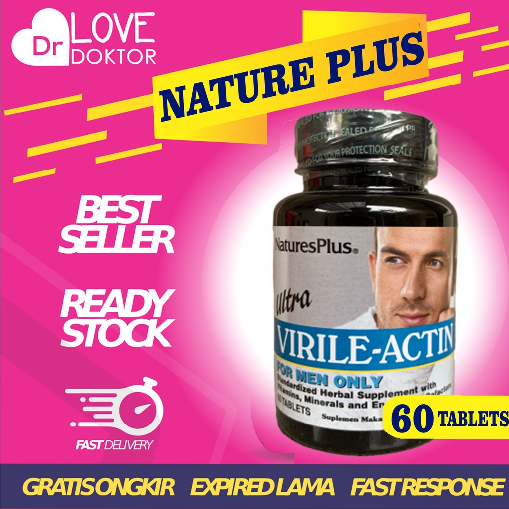 NATURE'S NATURES NATURE PLUS ULTRA VIRILE ACTIN STAMINA REPRODUKSI PRIA IMPOTENSI LAKI 60 TABLET
