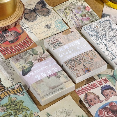 

HI457 Kertas Aesthetic Vintage 60 Lembar Untuk Keperluan Jurnal Scrapbook