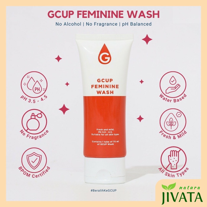 GCup Feminine Wash Sabun Pencuci Menstrual Cup & Area Kewanitaan GWash