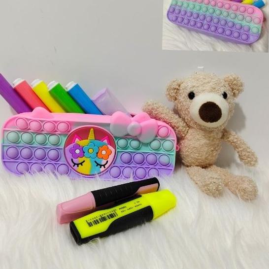 

READY Kotak Pensil Pop It Import (Depan Belakang Bisa Pop It) ★ 882