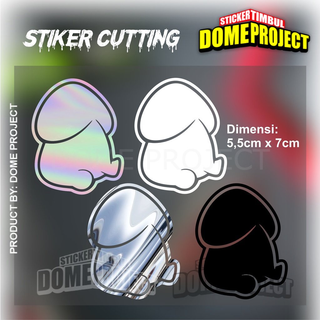 STIKER CUTTING RUDAL CHIBI PREMIUM GRADE 4 VARIAN WARNA