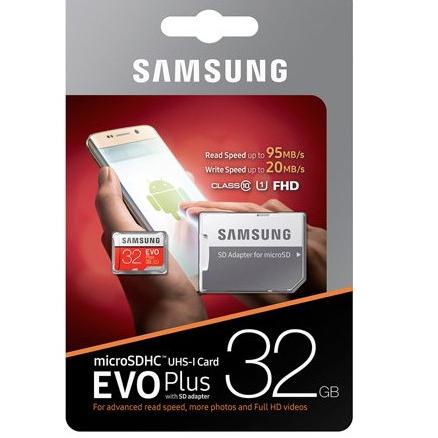 Samsung MicroSDHC 100MB/s EVO PLUS WITH ADAPTER 32G/64/128/256GB - 32GB