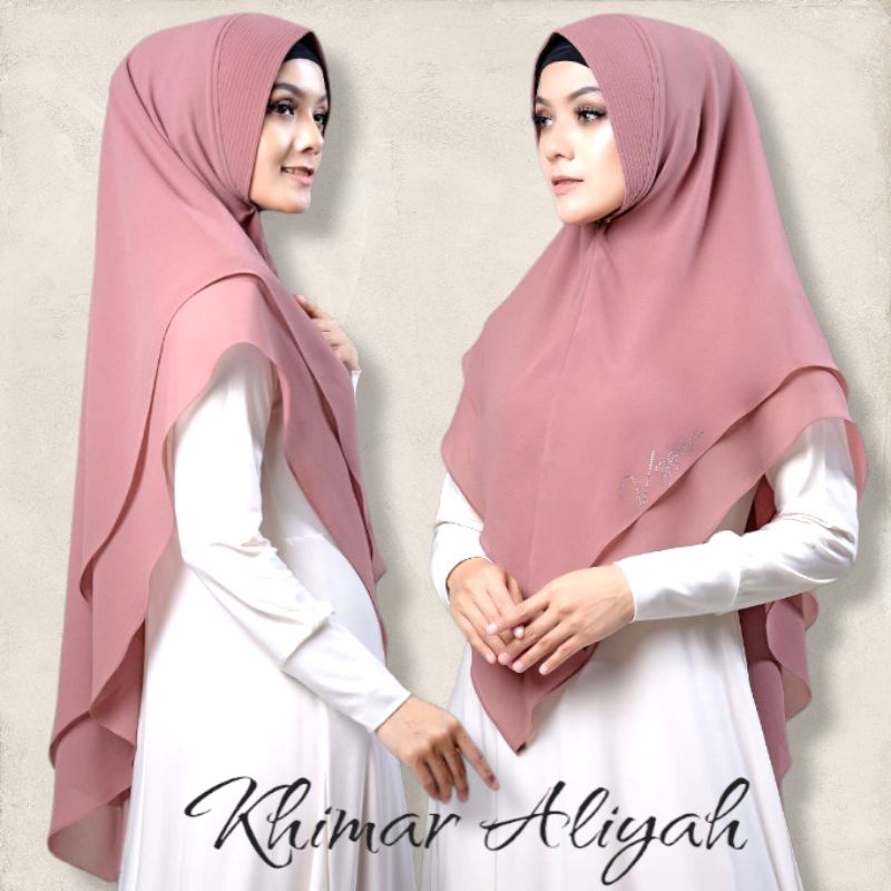 COD ❤️ VERGANO ❤️ Kode V017 Khimar Aliyah Jilbab Syari Pet Antem Original