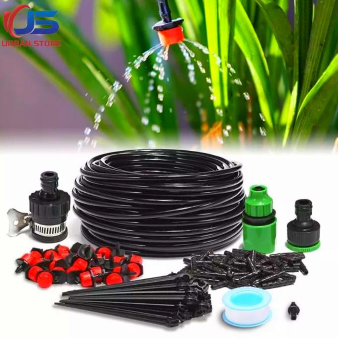 Set Peralatan Irigasi Tetes Paket Alat Siram Tanaman Otomatis LL-37