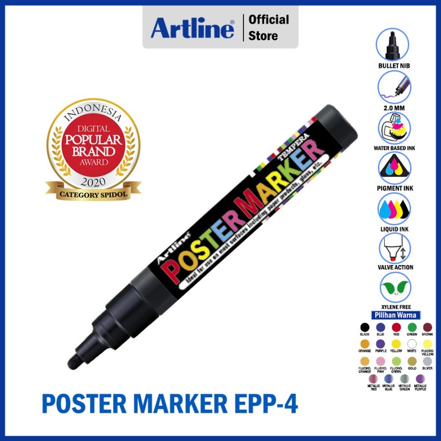 

ARTLINE SPIDOL POSTER MARKER 2MM EPP-4
