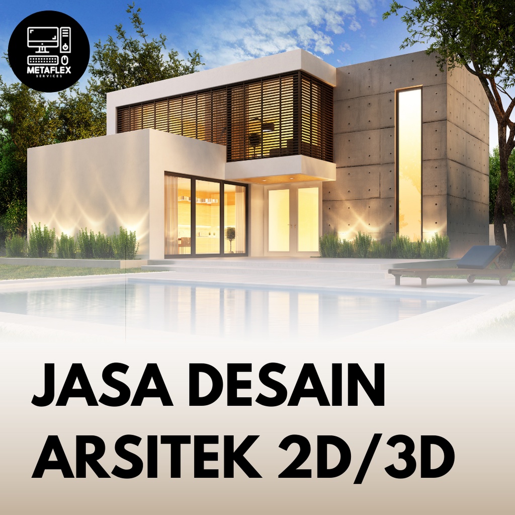 Jual Jasa Desain Arsitek / Architectural Design Rumah Minimalis Modern ...