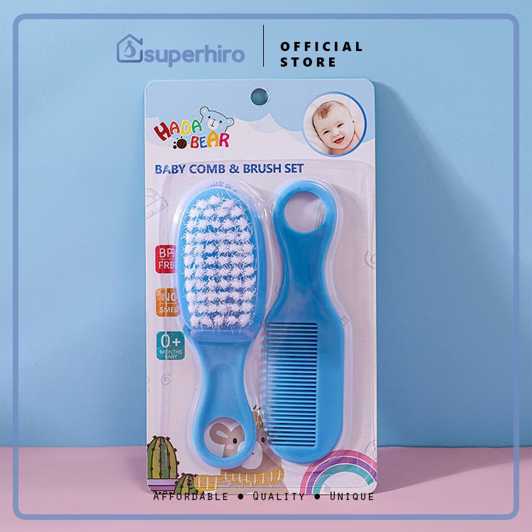 Sisir Bayi Hair Brush And Comb Set Baby 2 in 1