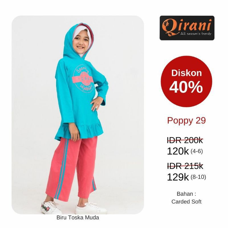 #Qirani Kids 29 Tosca, set celana