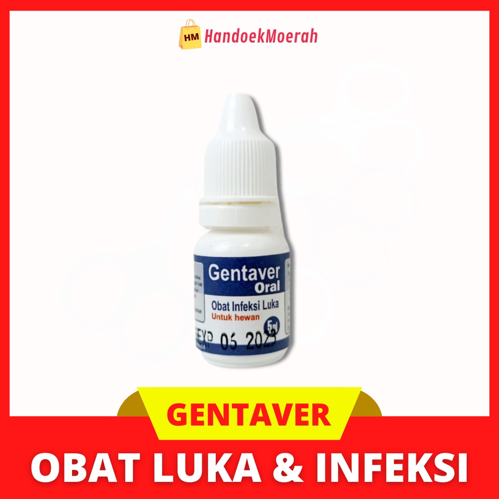 GENTAVER 5 ML / Obat Infeksi Luka Kucing &amp; Anjing