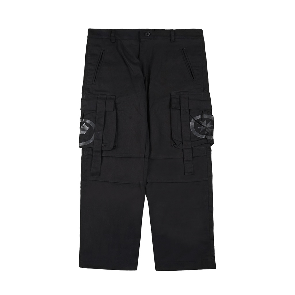 ZIP CARGO PANTS | GRAIRED | BLACK | YIKESALLDAY X FILLINGSTREET