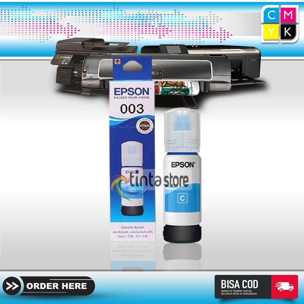 Tinta Epson 003 CYAN SERIES L3110 L3150 L3100 L1110 L3101 L5190