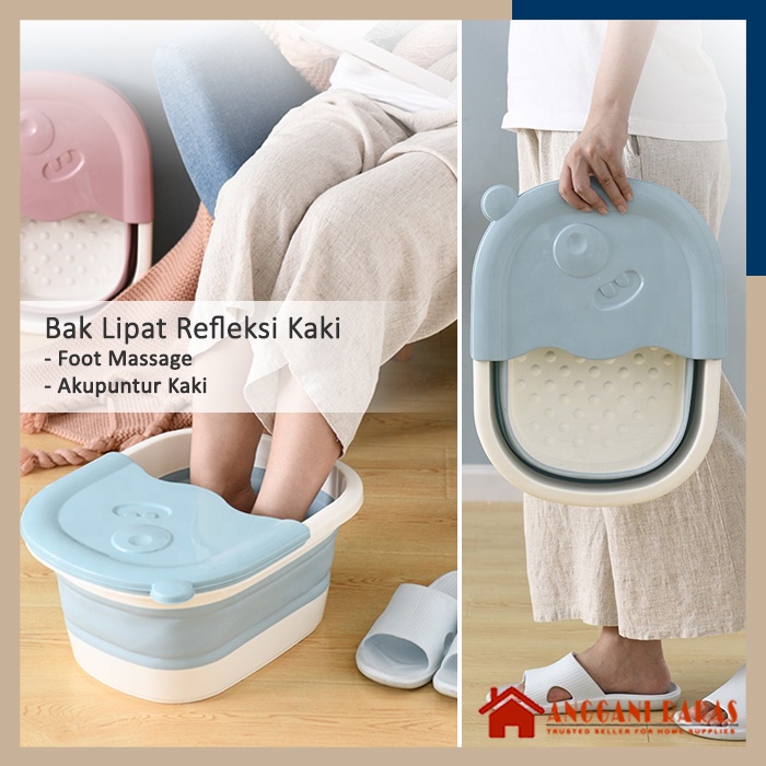 Bak Air Tempat Air Refleksi Kaki Alat Refleksi Kaki Massage Ember Pijat Sauna Kaki Spa Lipat Foot Foldable Bathtub Bath Refleksi