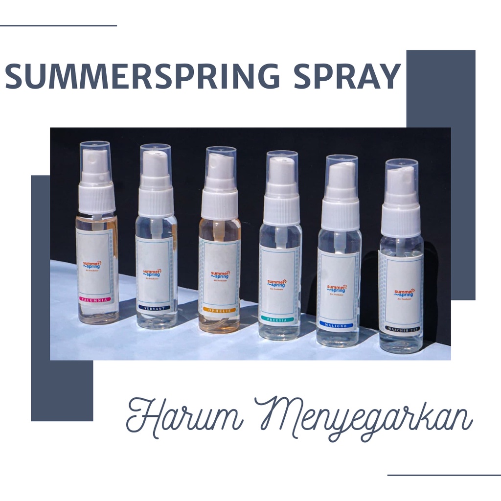 Pengharum Pewangi Parfum Ruangan Semprot Summerspring Spray Mobil Kamar Mandi Toilet WC Tahan Lama