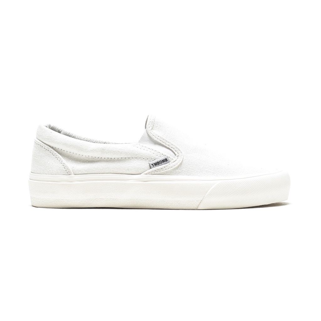 SEPATU TIMEBOMB VULCANIZED | SLIP ON OFF WHITE / BROKEN