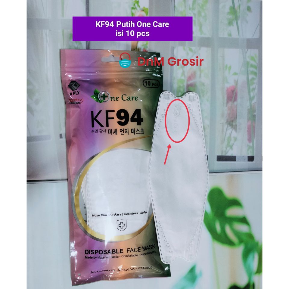 Masker KF94 Korea Evo 4ply Warna Hitam Putih Isi 10 pcs