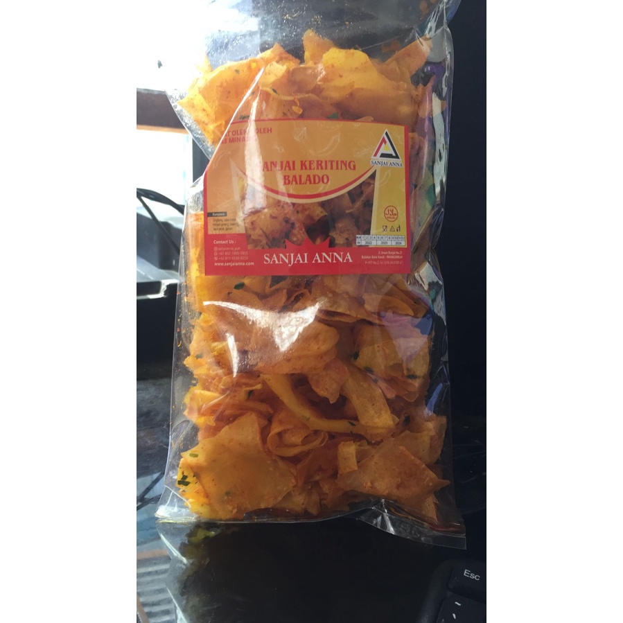

sanjai keriting balado 250g KHAS MINANG