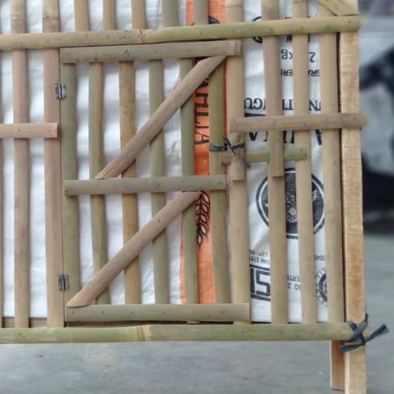 Kandang Ayam Bambu / Kandang Rakit Bambu Segiempat Kotak