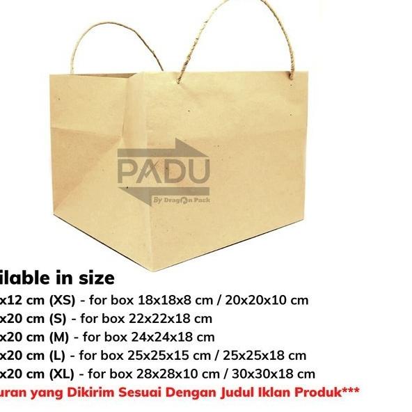 

Shopping Bag 27 x 27 x 20 cm - Paper Bag / Kantong Kertas