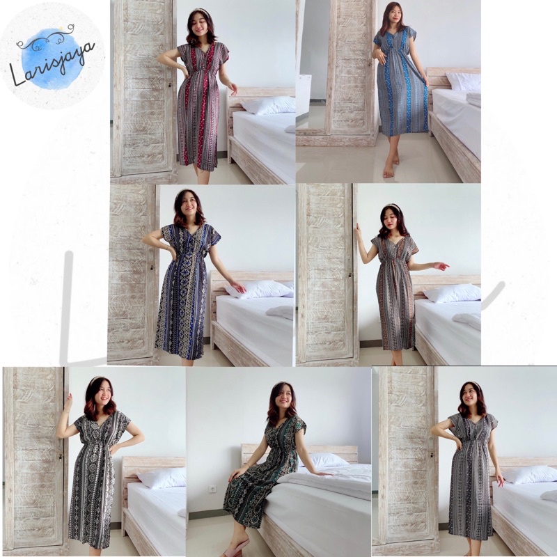 Dress Manohara Panjang Etnik / Daster Rayon / Daster Manohara