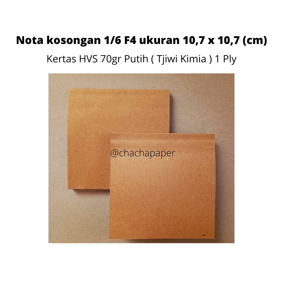 

NOTA KOSONGAN HVS