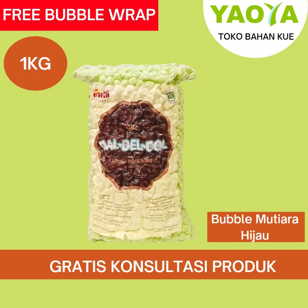 

BUBBLE MUTIARA 1KG HIJAU DAL DEL DOL