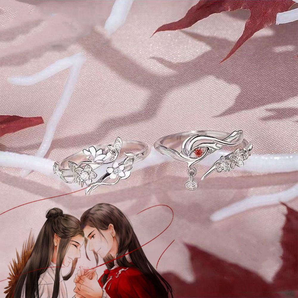 Mxbeauty Cincin Anime Dapat Disesuaikan Sederhana Tian Guan Ci Fu Berkah Keren Kartun Fashion Perhiasan