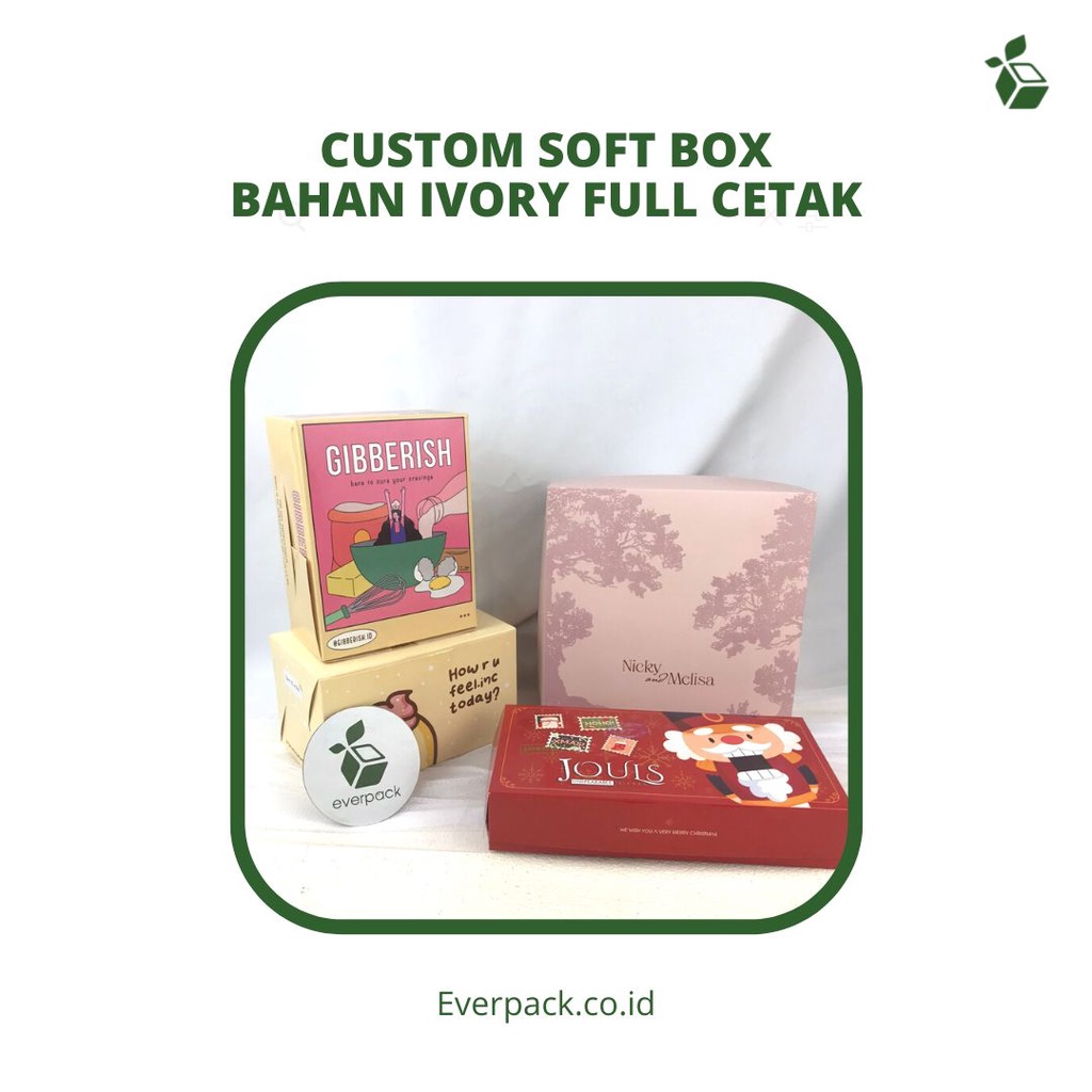 Jual Custom Box Ivory Custom Packaging Custom Snack Box Custom