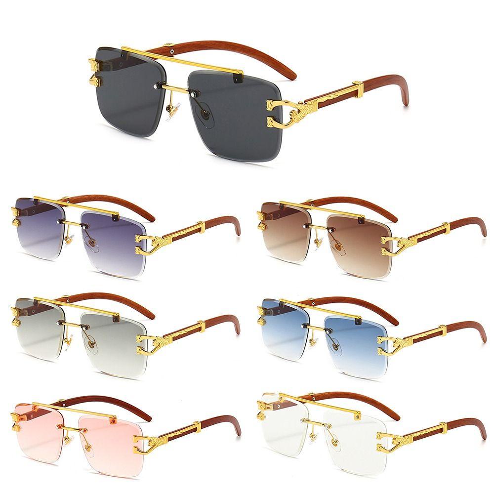 Lily Cheetah Head Sunglasses Fashion Perlindungan UV Pria &amp; Wanita Eyewear