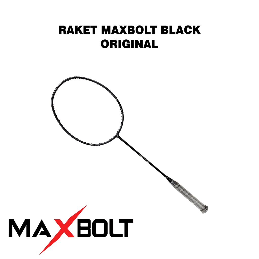 Maxbolt Raket Badminton Bulutangkis Maxbolt BLACK Original