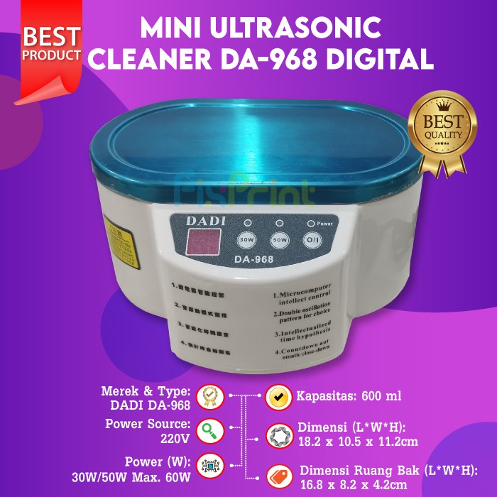 Mini Ultrasonic Cleaner Ultra Sonic Cleaning Head Cartridge Printer Pencuci Logam PCB Emas Kaca Mata